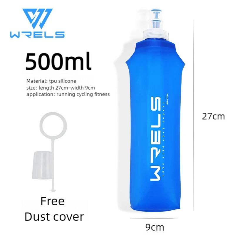 Fahrrad Sport Wasserflasche Auslaufsicher Langlebig Weiche Flasche Hoher Durchfluss BPA Frei Tragbar TPU Faltbarer Wasserbecher Outdoor Laufen