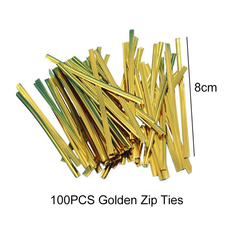 

Transparent Lollipop Packaging Set Paper Sticks Flat Pocket Golden Zip Ties Party Favors Baking Supplies Christmas Halloween ZYF