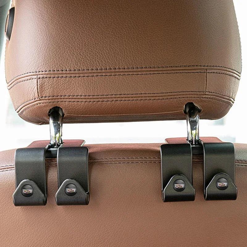 Portable Car Seat Back Double Hooks Storage Hanger For Cadillac ATS BLS CT4 CT5 CTS ESCALADE SLS SRX XT5 XT6 XTS XLR XT4