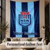 Custom Text Tapestry NSW Blues logo Print Wall Tapestry Indoor Living Room Wall Decor