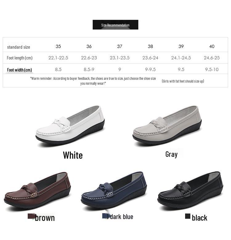 2024 Frühling & Herbst Damen Casual Flache Krankenschwestern-Loafer mit Sehnensohle