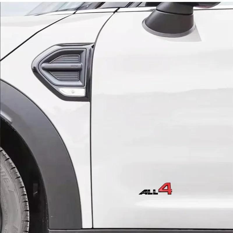 3D Metal Car Styling ALL4 Letters Door Fender Emblem Rear Badge Sticker for MINI R60 R61 F60 F54 R56 R57 Cooper S Countryman