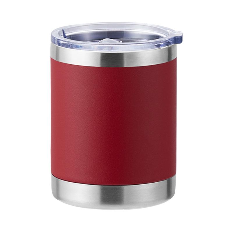 12 oz Kaffeetasse, Vakuumisolierte Campingtasse mit Deckel, doppelwandiger Edelstahl-Reisebecher für Zuhause, Büro, Schreibtisch
