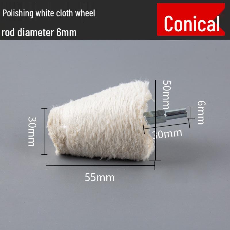 6-Piece Polishing Flap Wheel and Wax Set for Metal Grinding