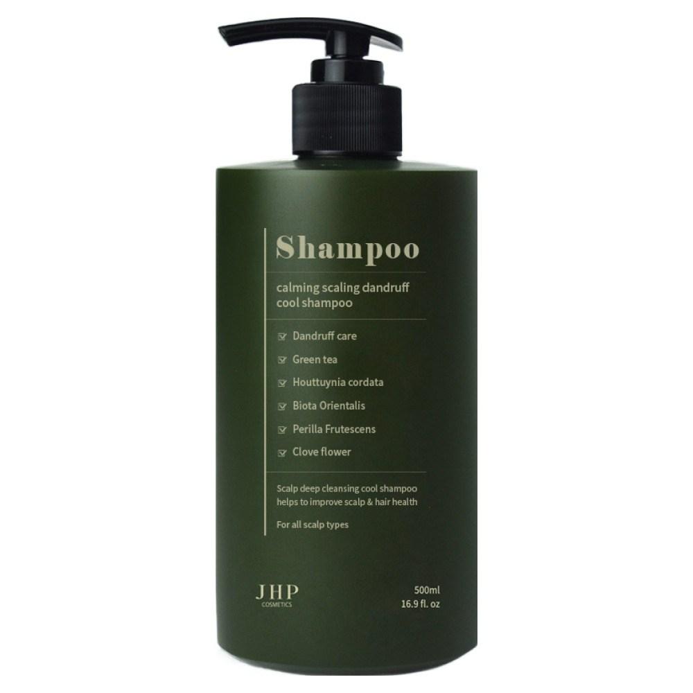 JHP Green Leaf Seborrheic Scalp Scaling Dandruff Cool Shampoo 500ml 1 pcs