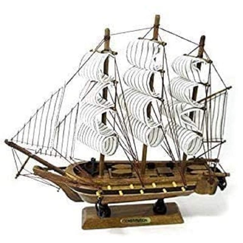 

[southanshop] sailing ship model handmade Finished product pirate ship interior decoration to (.24cm)