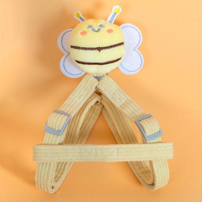 Adjustable Pet Chest Back Traction Rope Set Soft Cute out Walking Dog Rope Vest-type Pet Harness for Dog Pet Product