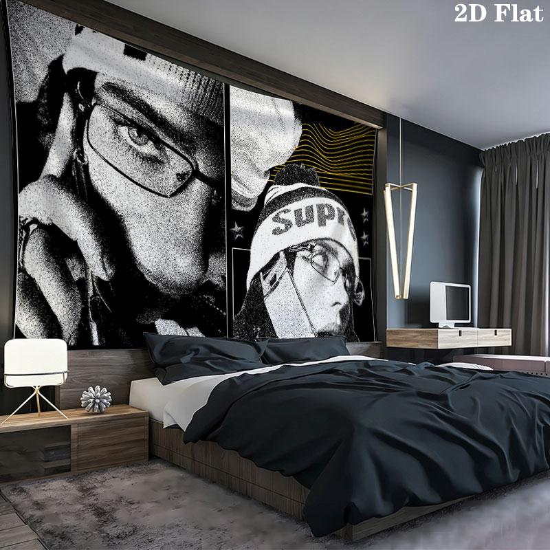Billie Wall tapestry, aesthetic printed fabric blanket, suitable for bedroom, living room, and home decor.