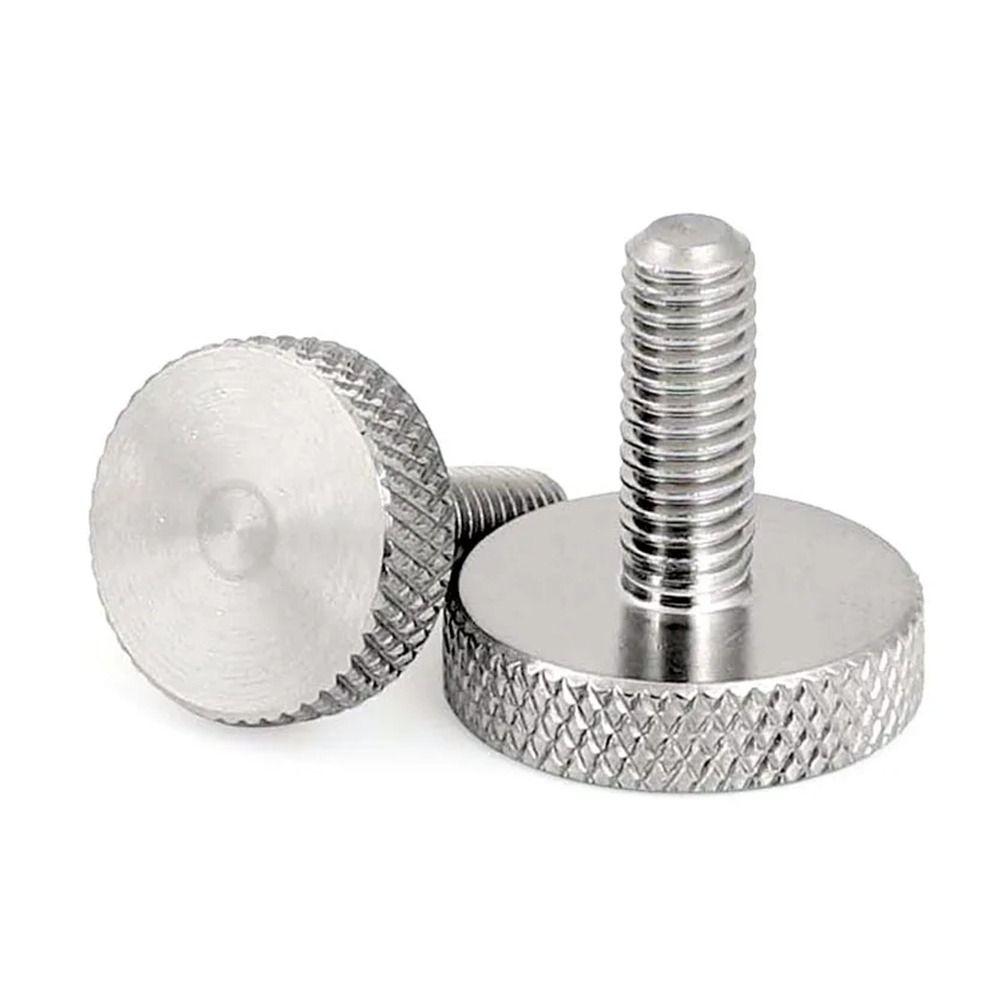 3/5Pcs Hand Tighten Knurled Thumb Screw Flat Head Knob Bolt New Hand Grip