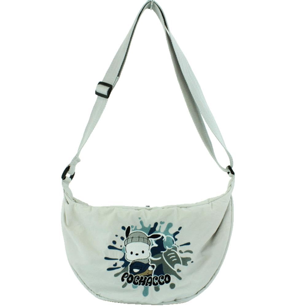 

Yasuda Tsusho Embroidered Round Shoulder Bag Pochacco H21 x W32 x D9cm KT805 Size Approx.