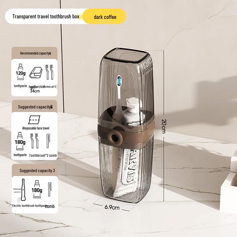 JONJOT Portable Travel Toothbrush Holder & Rinse Cup