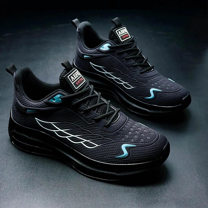 Men's New Sports Shoes Outdoor Breathable Casual Fashion Mesh Breathable Casual Sports Shoes Versatile Thick Sole Comfortable