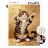 5D Pearl Kit Adorable Cat Design DIY Enamel Ornaments for Home Wall Decoration Stress Relief Handmade Gift Frameless