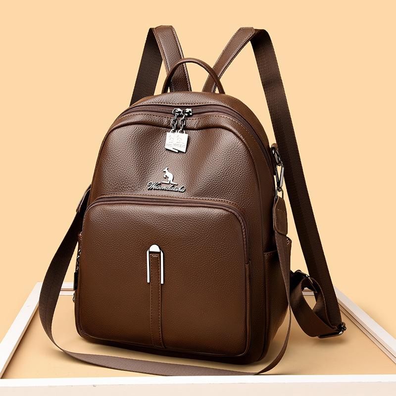 Dual-shoulder Bag Fashionable Daily Commuting Schoolbag Student High-end Large-capacity Travel Backpack