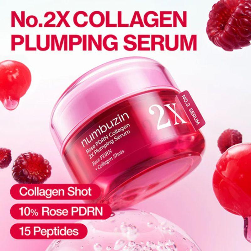 [Numbuzin] No.2 Rose PDRN Collagen 2X Plumping Serum 30ml