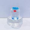 Glass Fish Tanks Figurines Collection Glass Ornament Statue Car Interior Dashboards Ornament for Birthday Home Decors