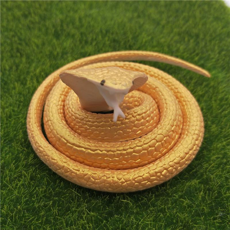 Children's Soft Rubber Toy - Large Green Fake Snake Prank Model