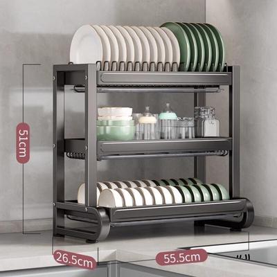 Yingbai 3-Tier Countertop Dish Drying & Storage Rack