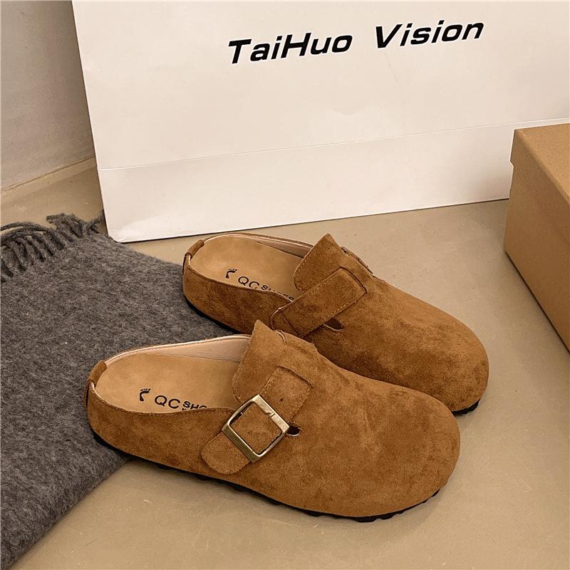 

JMXD- Ретро-сумка на голову, женская верхняя одежда, удобная обувь, толстая подошва, увеличивающие рост тапочки 40 коричневый