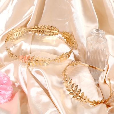 6-teiliges Göttinnen-Kostümzubehör-Set Göttinnen-Blatt-Stirnband Goldblatt-Armreif