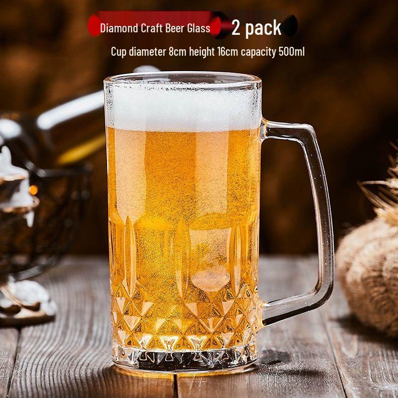 Jiakangming Роскошный набор стеклянных бокалов для крафтового пива из хрусталя