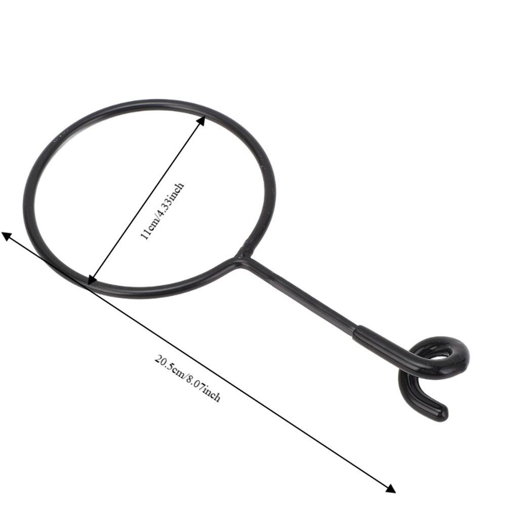 Iron Pole Mounted Storage Holder Black Pole Mounted Storage Rack Outdoor Activities Camping