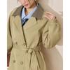 IEF Women's British-Style Mid-Length Trench Coat