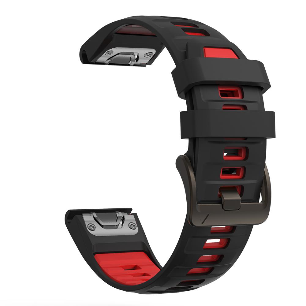 22mm 26mm Watch Strap Two-Tone Silicone For Garmin Fenix 8 Pro 8 7X 7Pro 6/Enduro 3/Instinct 2X/Tactix 8 Smartwatch Watch bands