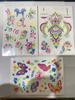 Butterfly Designs 6sheets/set Fake Tattoos Waterproof Face Flash Temporary Tattoo Stickers Blacklight Body And Glow-in-the-dark For  Home