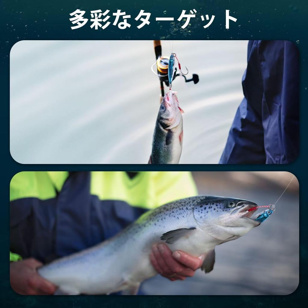 Goture Metal for Sea Boat Slow High Casting 3D Laser Realistic Perfect for Surf Red Sea Sea and with Storage Box Jigs, 10-Piece Set, 7g, Jigging,