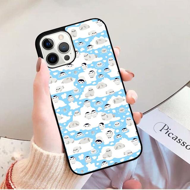 Baby Seals Phone Case Back Cover for iPhone 17 Air 16 15 14 13 11 12 Pro Max Plus Shell Coque