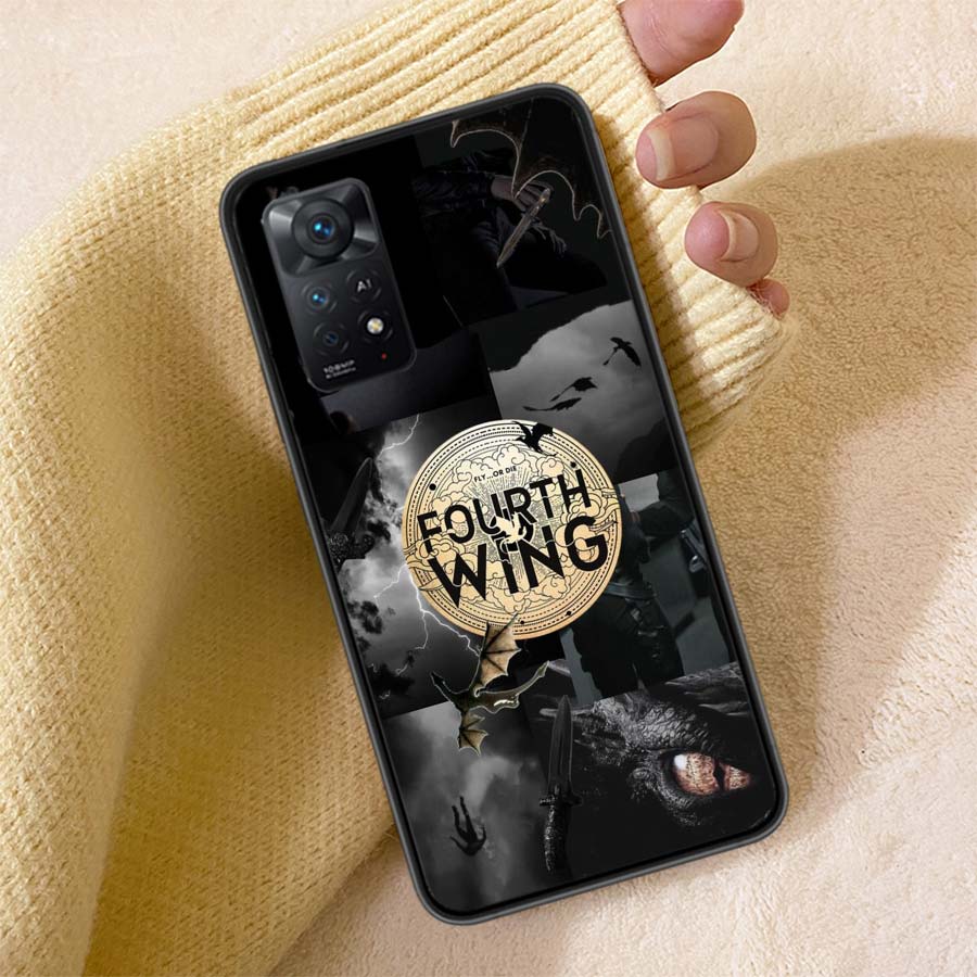 F-Fourth W-Wing Dragon Phone Case For Redmi Note 13 14 15 Pro Plus 12 13C 12C 15C 9 10 10C 9T 9C 9A TPU Soft Cover Clear Cell Ca
