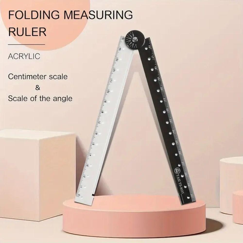 Drawing Straight Ruler Plastic Scale Ruler Graphic Folding Ruler  Student