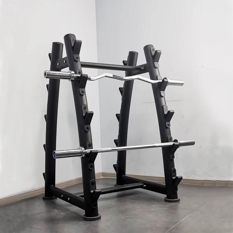 WEZHO Heavy Duty 10-Bar Barbell Storage Rack