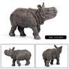 Oenux Modello Animale Selvatico di Simulazione Rinoceronte Rinoceronte Ippopotamo Ippopotamo PVC Ornamento per la Casa Animale Giocattolo Educativo per Bambini Regalo