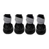 Puppy Paw Covers for Walking with Breathable Textile Upper, Textured Base, Toe Guard, Ankle Bands, Four Piece Pairing