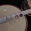 Splendidi orecchini a cerchio a forma di cuore in argento sterling 925 semplici per donna, gioielli da sposa, orecchini con zirconi cubici, accessorio femminile