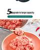 Multifunctional Electric Meat Grinder & Vegetable Chopper with Dough Kneading, Large Capacity 