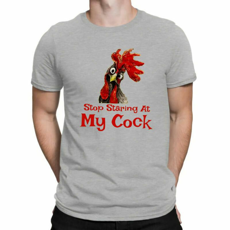 Staring Cockeral Cock T Tee Stop Shirt Funny Cockerell At My Humor Shirts Unisexs