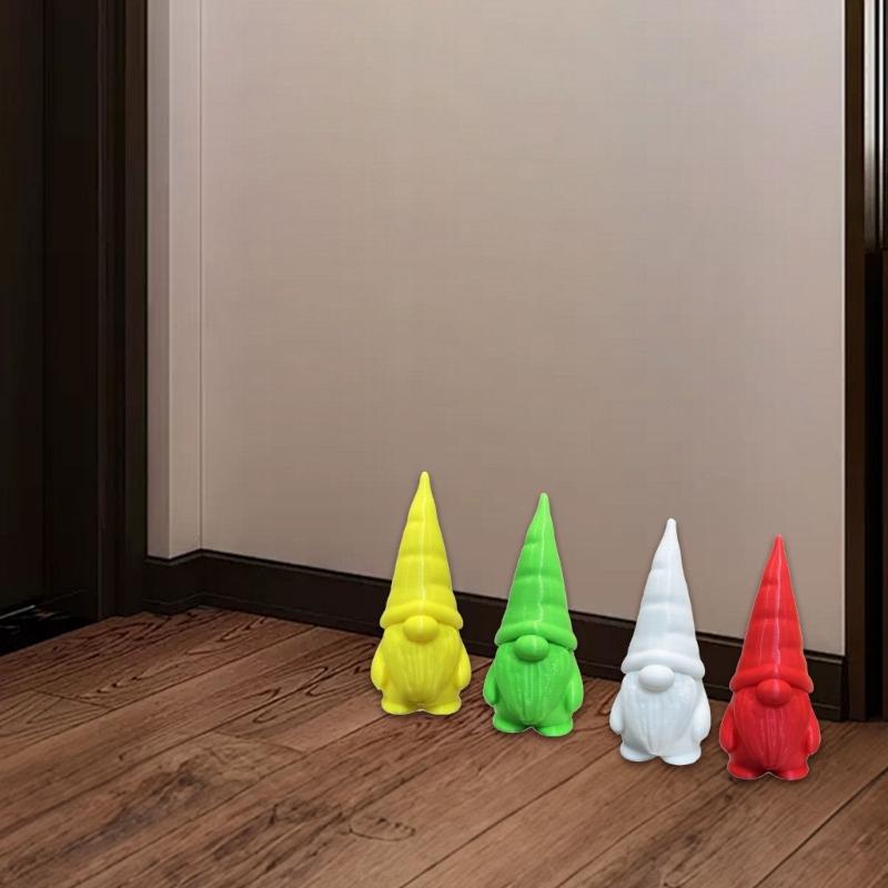 Holiday Tabletop Dwarf Decoration Colorful Artistic Design Santa Elf Figurine Safe Entryway Display Piece