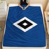 1PC Hamburger SV Patterned Flannel Blanket Suitable For All Seasons for Home Decor Warmth and Comfort Gifts Holiday Present