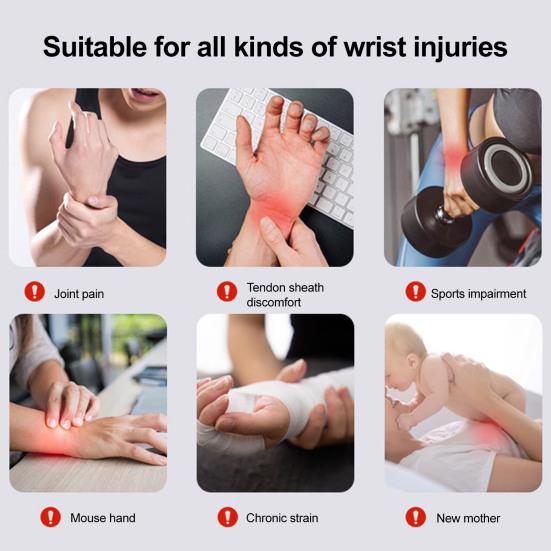 Compression Wrist Brace for Men Women Adjustable Wrist Wrap for Carpal Tunnel Pain Relief Elastic Wrist Support for Weightlifting Working Out