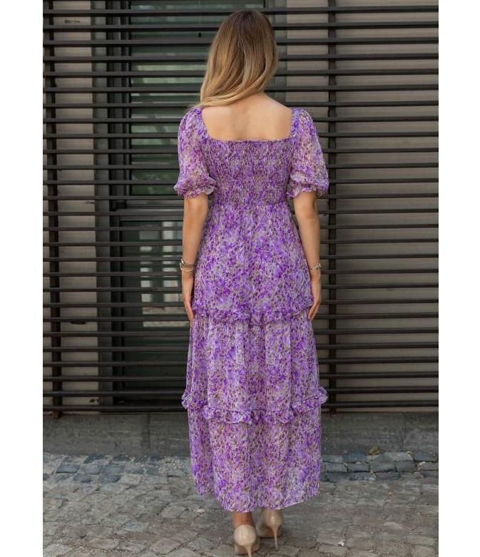 Indische pakistanische Designer-Party-Kleidung, Top, Tunika, Damen, Maxi, lila, Kurti, Kurta, lang