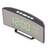 LED Digital Clock 3   Brightness Snooze USB Battery Powered Electronic Mirror Alarm Clock with Temp Humidity Display
