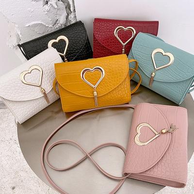 Fashion Mini Ladies One Shoulder Messenger Bag PU Lipstick Mobile Phone Small Square Bag MIT