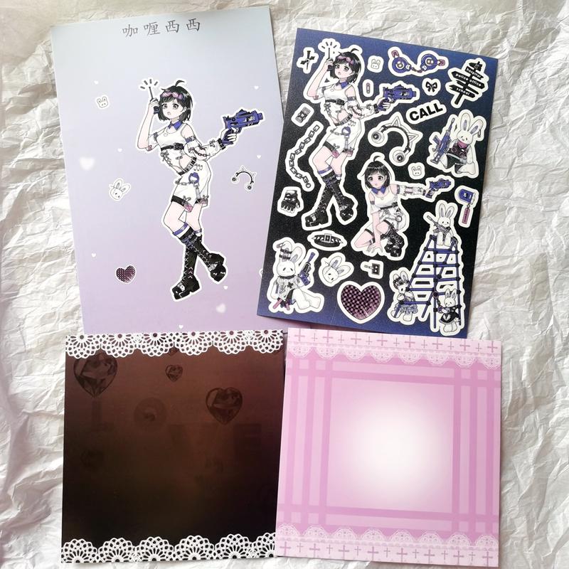 

New Cute Cool Sweet Maid Girl Stickers Diary Scrapbooking DIY Album Decoration Sticker Aesthetic Personalized Kawaii Stationery
