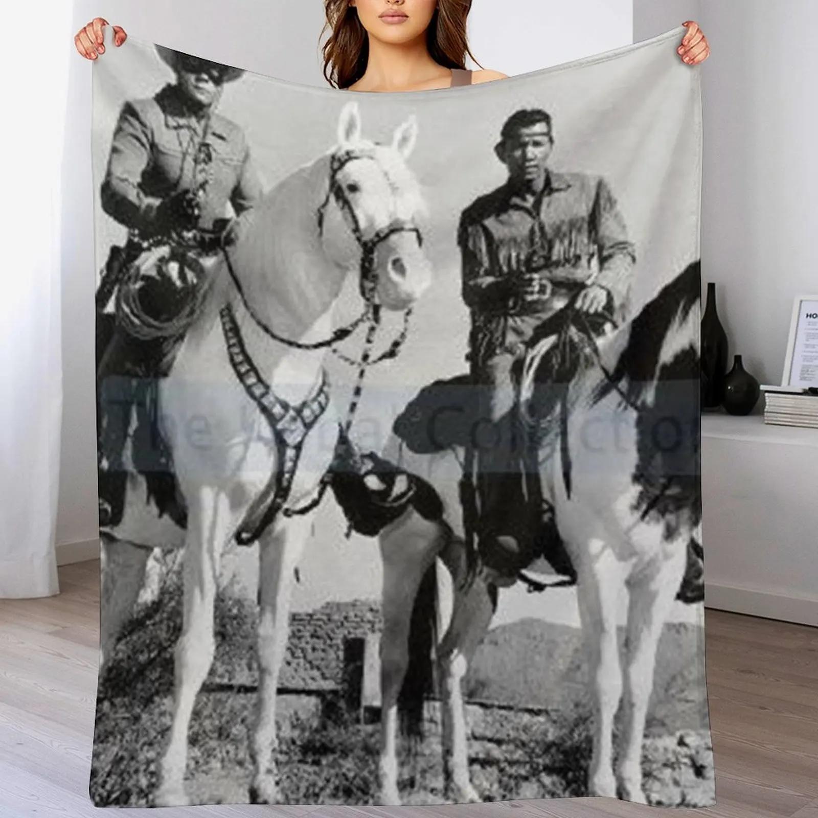 The Lone Ranger And Tonto Throw Blanket Cozy Home Blanket Gift for Christmas Holiday 102x76cm(40x30in)