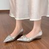 Fashion 2025 New Pointed Toe Women Flats Shoes Summer Shallow Dress Shoes Fashion Elegant Woman Sandals New Trend Cozy Female