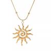 SUMENG New Vintage Chic Sun Shaped Pendant Necklace Statement Golden Choker Fashion Jewlery Accessories Gifts