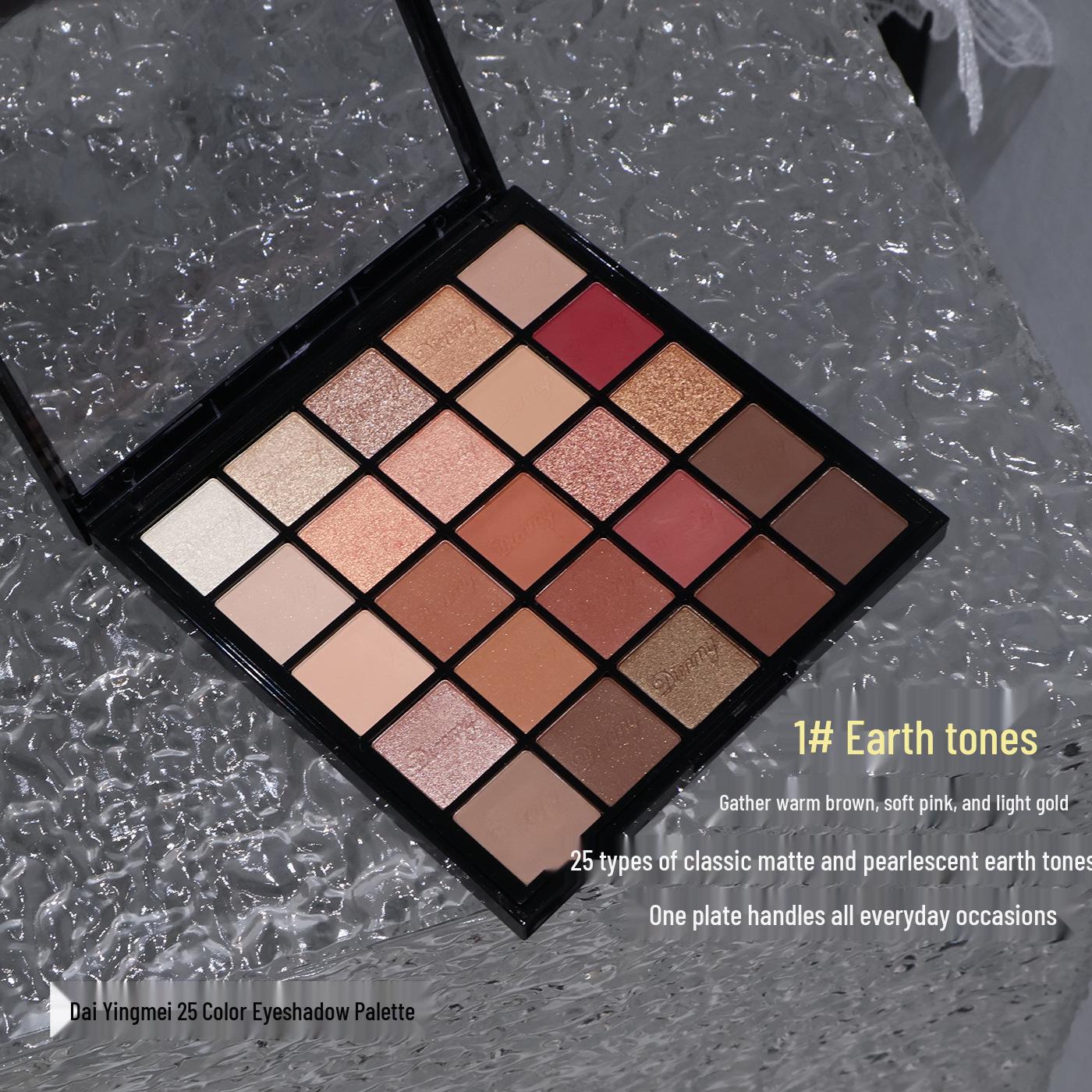 

Dai Yingmei 28-Color Eyeshadow, Blush & Contour Palette with 40 Earth Tone Shades, Shimmer & Matte.